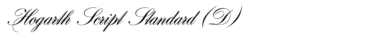 Hogarth Script Standard (D)